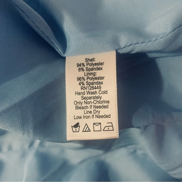 Mark Zunino womens blue blazer jacket career zipper size 12 - Picture 9 of 9